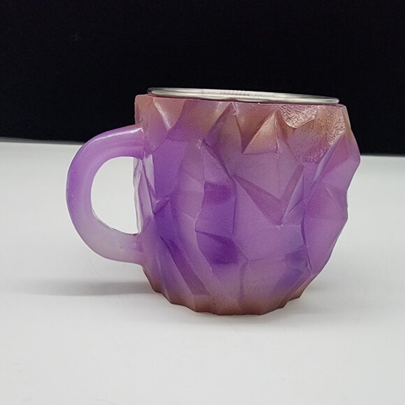 Mineral Crystal Resin Mug Purple Mineral Crystal Coffee Mug - Picture 4 of 7